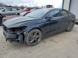 Salvage cars for sale at Duryea, PA auction: 2017 Ford Fusion Sport