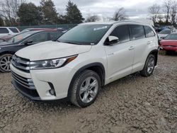 Toyota Highlander salvage cars for sale: 2017 Toyota Highlander Hybrid Limited