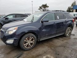 Salvage cars for sale at Woodhaven, MI auction: 2017 Chevrolet Equinox LT