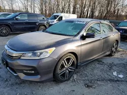 Salvage cars for sale at Candia, NH auction: 2017 Honda Accord Sport Special Edition