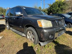 Salvage cars for sale from Copart Midway, FL: 2007 Nissan Armada SE
