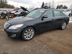 Salvage cars for sale from Copart Bowmanville, ON: 2011 Hyundai Genesis 3.8L