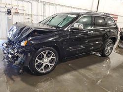 Salvage cars for sale at Avon, MN auction: 2019 Jeep Grand Cherokee Overland