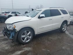 Salvage cars for sale from Copart Woodhaven, MI: 2011 Dodge Durango Citadel