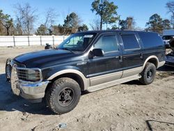 Salvage cars for sale from Copart Hampton, VA: 2001 Ford Excursion Limited