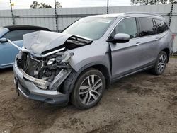 Honda Pilot Touring salvage cars for sale: 2017 Honda Pilot Touring