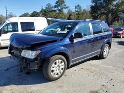 Salvage cars for sale from Copart Savannah, GA: 2017 Dodge Journey SE