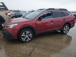 Salvage cars for sale from Copart Grand Prairie, TX: 2020 Subaru Outback Limited