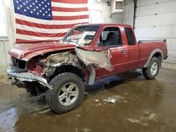 Salvage cars for sale from Copart Lyman, ME: 2003 Ford Ranger Super Cab