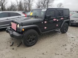 Salvage cars for sale from Copart Cicero, IN: 2015 Jeep Wrangler Unlimited Sahara