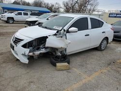 Salvage cars for sale at Wichita, KS auction: 2018 Nissan Versa S