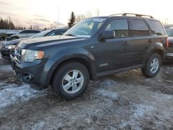 Salvage cars for sale from Copart Bowmanville, ON: 2008 Ford Escape XLT