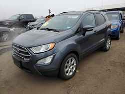 Salvage cars for sale at Brighton, CO auction: 2018 Ford Ecosport SE