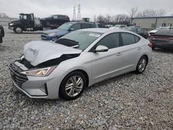 Salvage cars for sale at Barberton, OH auction: 2019 Hyundai Elantra SEL