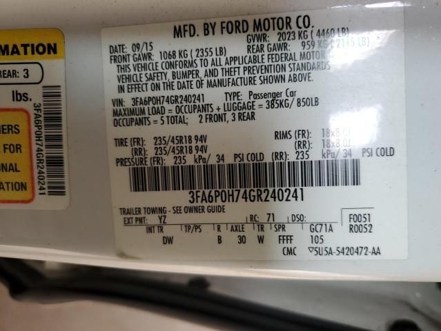 2016 Ford Fusion SE