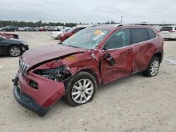 Vehiculos salvage en venta de Copart Houston, TX: 2017 Jeep Cherokee Limited