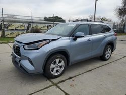 Toyota salvage cars for sale: 2021 Toyota Highlander Hybrid LE