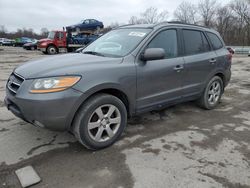 Salvage cars for sale from Copart Ellwood City, PA: 2009 Hyundai Santa FE SE