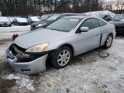 Salvage cars for sale from Copart North Billerica, MA: 2003 Honda Accord EX