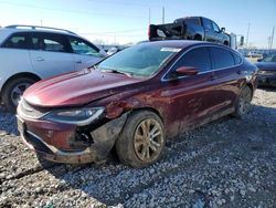 Salvage cars for sale from Copart Cahokia Heights, IL: 2015 Chrysler 200 Limited