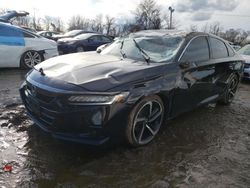 Honda salvage cars for sale: 2022 Honda Accord Sport SE