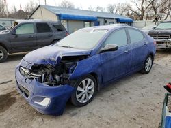 Salvage cars for sale at Wichita, KS auction: 2014 Hyundai Accent GLS