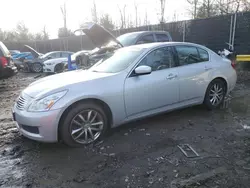 Salvage cars for sale at Waldorf, MD auction: 2009 Infiniti G37