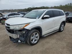 Salvage cars for sale at Greenwell Springs, LA auction: 2015 Toyota Highlander Limited