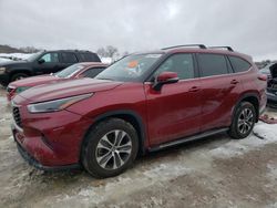 Salvage cars for sale at West Warren, MA auction: 2022 Toyota Highlander XLE