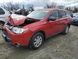 Salvage cars for sale from Copart Baltimore, MD: 2015 Mitsubishi Outlander ES