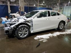 Salvage cars for sale at Woodhaven, MI auction: 2021 Chevrolet Malibu LT