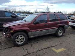 Salvage cars for sale at Woodburn, OR auction: 1999 Jeep Grand Cherokee Laredo