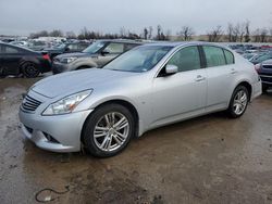 Salvage cars for sale at Bridgeton, MO auction: 2015 Infiniti Q40