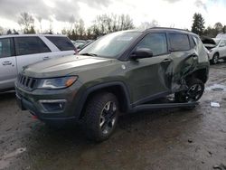 Jeep Compass salvage cars for sale: 2017 Jeep Compass Trailhawk