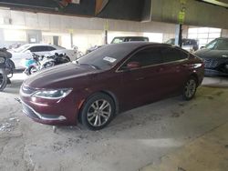 Salvage cars for sale at Indianapolis, IN auction: 2015 Chrysler 200 Limited