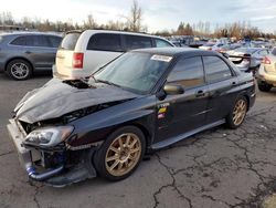 Salvage cars for sale at Woodburn, OR auction: 2006 Subaru Impreza WRX STI