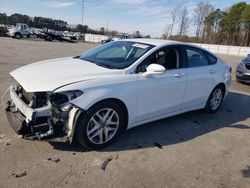 Salvage cars for sale at Dunn, NC auction: 2016 Ford Fusion SE