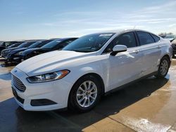 Salvage cars for sale at Grand Prairie, TX auction: 2016 Ford Fusion S
