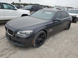 Salvage cars for sale from Copart Houston, TX: 2015 BMW 750 LI