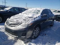 Salvage cars for sale from Copart Elgin, IL: 2012 Toyota Corolla Base