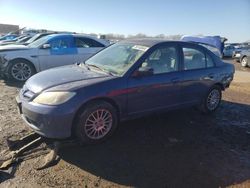 Honda salvage cars for sale: 2005 Honda Civic LX