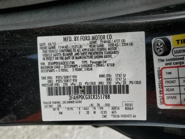 2012 Ford Fusion SEL