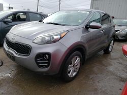 Salvage cars for sale at Chicago Heights, IL auction: 2017 KIA Sportage LX