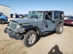 Salvage cars for sale from Copart Amarillo, TX: 2014 Jeep Wrangler Unlimited Sport