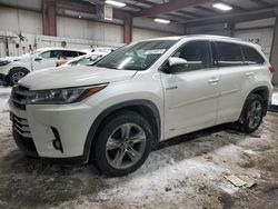 Toyota Highlander Vehiculos salvage en venta: 2017 Toyota Highlander Hybrid Limited