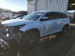 Toyota Highlander salvage cars for sale: 2019 Toyota Highlander LE