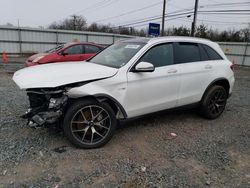 Salvage cars for sale from Copart Hillsborough, NJ: 2021 Mercedes-Benz GLC 43 4matic AMG