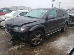 Salvage cars for sale at Chicago Heights, IL auction: 2017 Dodge Journey Crossroad