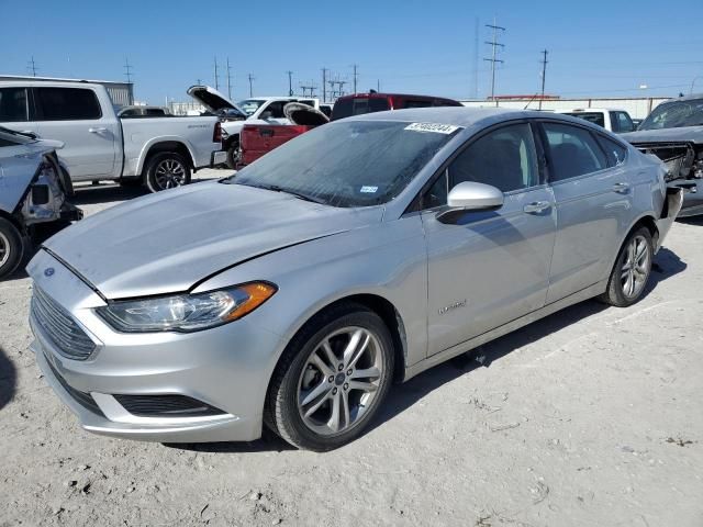 2018 Ford Fusion SE Hybrid