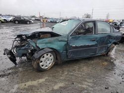 Honda salvage cars for sale: 1998 Honda Civic LX